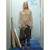 Unisex long-sleeved shirt autumcut out lapel polo shirt