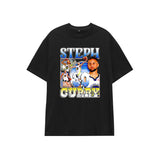 Basketball Sports T Shirt Curry Trendy Printed Basketball Sport Short Sleeve T-Shirt Boys Loose