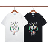 Casablanca T Shirts Crew Neck Loose Cotton Tee