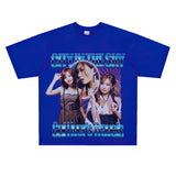 Film Star T Shirt Loose Heavy Retro Street T-shirt Men and Women