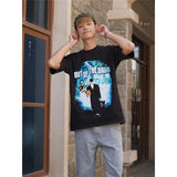 Film Star T Shirt Stephen Chow Funny Trendy Cotton Short Sleeve Loose round Neck Retro T-shirt