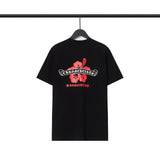 CHH Chrome Heart T Shirts CH Flower Sanskrit Casual Short Sleeve T-Shirt Loose