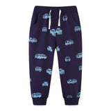 Boy Pants Children's Sport Pants Autumn Boy Sweatpants Long Printed Pocket Crawler