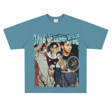 Film Star T Shirt Classic Movie Zhang Guorong Afei Short Sleeve Loose Retro Street Printing T-shirt