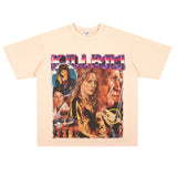 Film Star T Shirt Classic Movie Kill Bill Short Sleeve Loose Street Printed T-shirt Men and Women