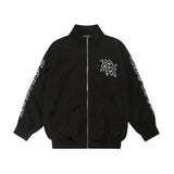 Mixed Emotion T-Shirt Embroidered Jacket Hip Hop Jacket