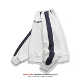 Men Pullover Hoodie Sweater Men's Spring Color-Block Crew Neck Versatile Casual