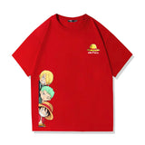 One Piece Anime T-Shirt Men Straw Hat Pirates Monkey