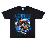 Film Star T Shirt Horror Movie Distressed Fierce Ghost Street Pure Cotton Loose Short Sleeve Trendy Heavy T-shirt Men