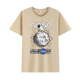 Basketball Sports T Shirt Summer Short-Sleeved T-Shirt Male Handsome Loose Student Nasa Astronaut