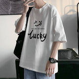 Nasa T Shirt Short-Sleeved T-Shirt Men'S Summer Loose All-Matching Cotton