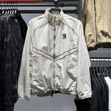 Sports windbreaker running loose stand collar quick-drying jacket windproof casualtops