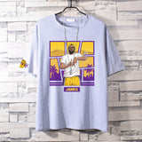 Basketball Sports T Shirt Nba Basketball Clothes James Kobe Cotton Short-Sleeved T-Shirt Men'S Loose