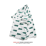 Men Shirts Summer Short Sleeve Printed Shirt Men's Fashion Brand Loose Casual