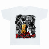 Basket Ball Star T Shirt Basketball Washed Distressed Printed Short Sleeve American Retro T-shirt Pure Cotton