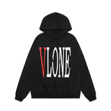 Vlone Hoodie autumn and winter red big V letter pullover