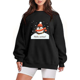 Fall Winter Sweatshirt For Womens Cute Christmas Penguin
