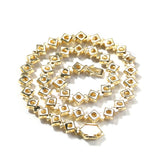 Chains Hip Hop Necklace Vintage Square Zircon Spectrum St. Valentine's
