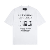 ERD T Shirts Cartoon Print Loose-Fitting Casual T-shirt Men