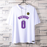 Basketball Sports T Shirt Summer Short-Sleeved T-Shirt Men'S And Women'S Nba Lakers Weishao Leisure Sports