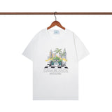 Casablanca T Shirts Castle Printing Cotton Tee