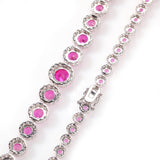 Chains Hip Hop Round Zirconium Necklace Vintage ins St. Valentine's Spectrum
