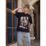 Film Star T Shirt Old Movie Black Friday Cotton Loose Nostalgic Short Sleeve Printed T-shirt