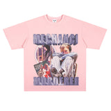 Film Star T Shirt Hamazaki Step Poster Commemorative Edition Loose Retro Street Cotton T-shirt Men and Women
