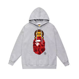 Bathing Ape Hoodie Autumn/Winter Letter Print Loose Hoodie Pullover Ape Sweater