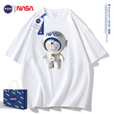 Nasa T Shirt Cotton Short-Sleeved T-Shirt Couple Summer Student Half Sleeve T-Shirt