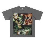 Film Star T Shirt Short Sleeve Loose Retro American Street T-shirt Men and Women