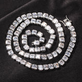 Chains hip hop copper square zircon tennis chain Hiphop St. Valentine's Spectrum