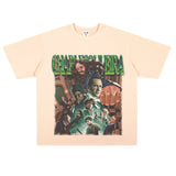Film Star T Shirt Ace Agent Movie Short Sleeve Loose Retro American Print T-shirt