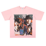Film Star T Shirt Ace Agent Movie Short Sleeve Loose Retro American Print T-shirt