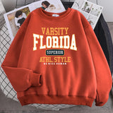 Trend Casual Woman Pullover Florida Superior Athl Hoodie