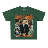 Film Star T Shirt Loose Heavy American Retro Street Personality T-shirt Men