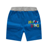 Boy Shorts Children's Pants Contrast Color Alphabet Embroidery Knitted Trousers Cotton Boys Short Pants