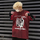 ERD T Shirts Washed Make Old Ripped T-shirt