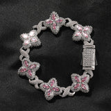 Chains Rap Clover Bracelet Fashion High Sense 5A Zircon St. Valentine's Spectrum