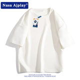 Nasa T Shirt Short-Sleeved T-Shirt Men'S Summer Student Loose All-Matching