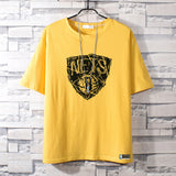 Basketball Sports T Shirt Nba Basketable Nets Team Owen 11 Sports Pure Cotton T-Shirt Male Summer Round Neck All-Matching Student