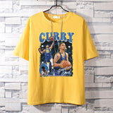 Basketball Sports T Shirt Loose-Fitting Pure Cotton Short Sleeves T-Shirt Male Student All-Match Warrior Curry