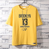 Basketball Sports T Shirt Summer Round Neck All-Matching Loose Short Sleeve T-Shirt Men