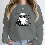 Halloween Ghost Print Pullover For Women New Hoodies