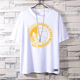 Basketball Sports T Shirt Curry Printed Loose Large Size Short Sleeve T-Shirt For Men
