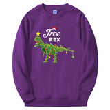 Dinosaur Christmas Hoodies e Rex Merry Xmas Round