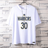 Basketball Sports T Shirt Summer Warriors Curry 30 Student Basketball Sports Breathable Short Sleeve T-Shirt Men