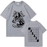 Billie Art Print Harajuku O-Neck Short Sleeve Shirts Billie