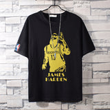 Basketball Sports T Shirt Nba Basketball Clothes James Printed Short Sleeve T-Shirt Men'S Cotton Loose