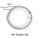 Chains Wind T-Square Love Necklace with Zircon Hip Hop Spectrum St. Valentine's